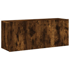 vidaXL TV Cabinet Wall-mounted Smoked Oak 100x30x41 cm 2