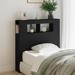 vidaXL LED Headboard Black 100x18,5x103,5 cm Engineered Wood 3
