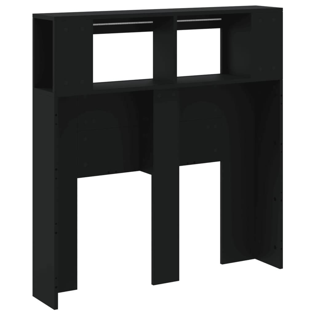 vidaXL LED Headboard Black 100x18,5x103,5 cm Engineered Wood 6