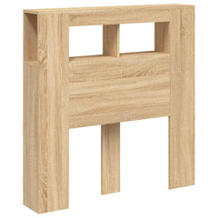 vidaXL LED Headboard Sonoma Oak 100x18,5x103,5 cm Engineered Wood 4