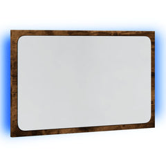 vidaXL LED Bathroom Mirror Sonoma Oak 60x8.5x38 cm Engineered Wood 5