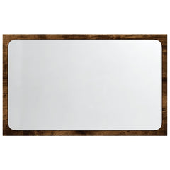 vidaXL LED Bathroom Mirror Sonoma Oak 60x8.5x38 cm Engineered Wood 6