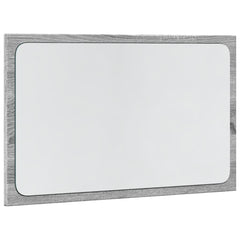 vidaXL LED Bathroom Mirror Grey Sonoma 60x8.5x38 cm Engineered Wood 3