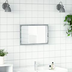 vidaXL LED Bathroom Mirror Grey Sonoma 60x8.5x38 cm Engineered Wood 4