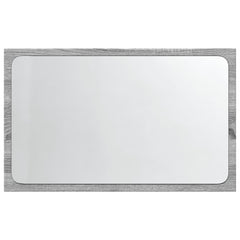 vidaXL LED Bathroom Mirror Grey Sonoma 60x8.5x38 cm Engineered Wood 6