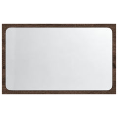 vidaXL LED Bathroom Mirror Brown Oak 60x8.5x38 cm Engineered Wood 6