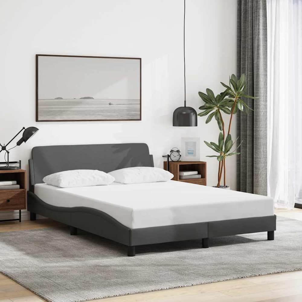 Bed Frame Dover Fabric Dark grey