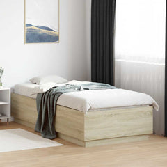 vidaXL Bed Frame without Mattress 100x200 cm Length 200 cm Width 100 cm