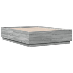 Bed Frame without Mattress Grey sonoma