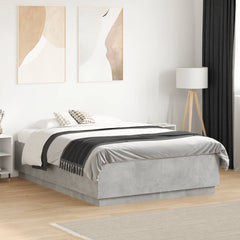 Bed Frame without Mattress 120x190 cm Concrete grey