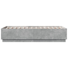 vidaXL Bed Frame without Mattress Concrete Grey 90x190 cm Single 5