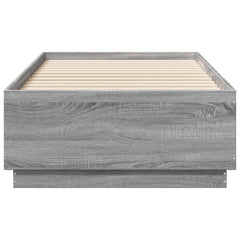 vidaXL Bed Frame without Mattress Grey Sonoma 75x190 cm Small Single 4