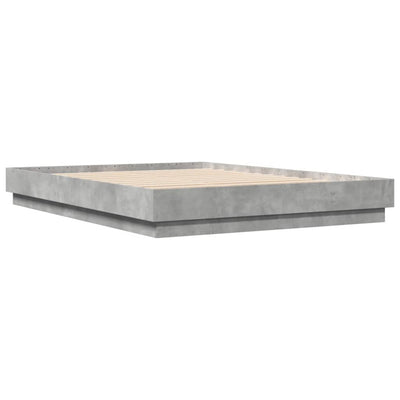 Bed Frame Concrete Grey 160x200 cm Engineered Wood