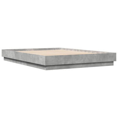 Bed Frame Concrete Grey 160x200 cm Engineered Wood