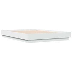 Bed Frame without Mattress 135x190 cm White