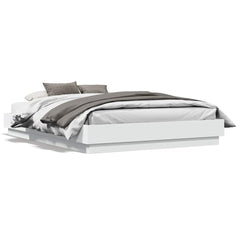 Bed Frame without Mattress 120x190 cm White