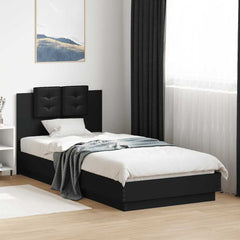 Bed Frame without Mattress 90x200 cm Black