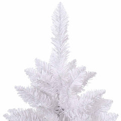 Artificial Hinged Christmas Tree 180 cm 300 LEDs Warm PVC White Ø 90 x 180 cm with 300 LEDs