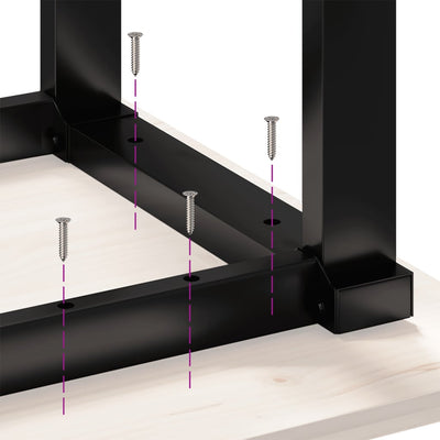 Coffee Table Legs O-Frame 70x30x43 cm Cast Iron