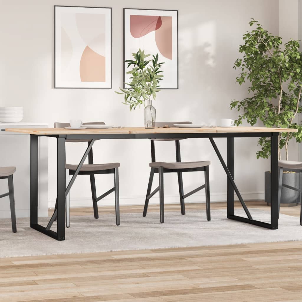 vidaXL Dining Table Legs O-Frame 160x80x73 cm Steel 3