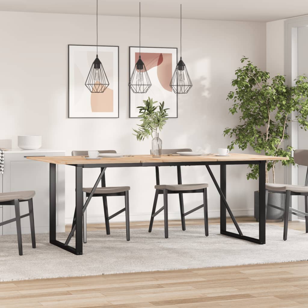 vidaXL Dining Table Legs O-Frame 160x80x73 cm Steel 1