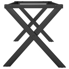 vidaXL Coffee Table Legs X-Frame 80x40x43 cm Steel 5
