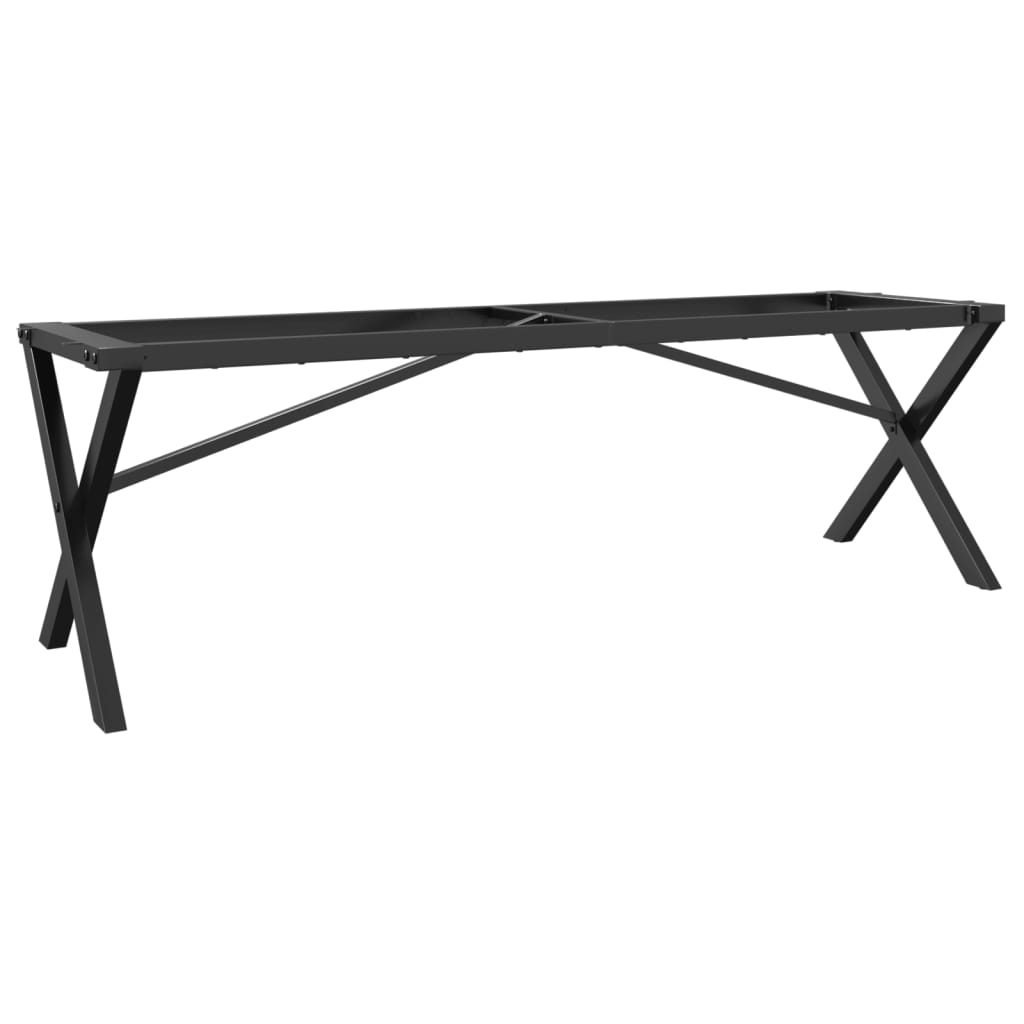 vidaXL Coffee Table Legs X-Frame 140x30x43 cm Steel 2