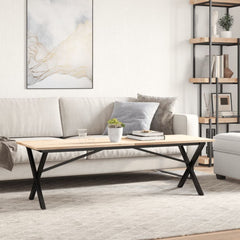 vidaXL Coffee Table Legs X-Frame 140x30x43 cm Steel 3