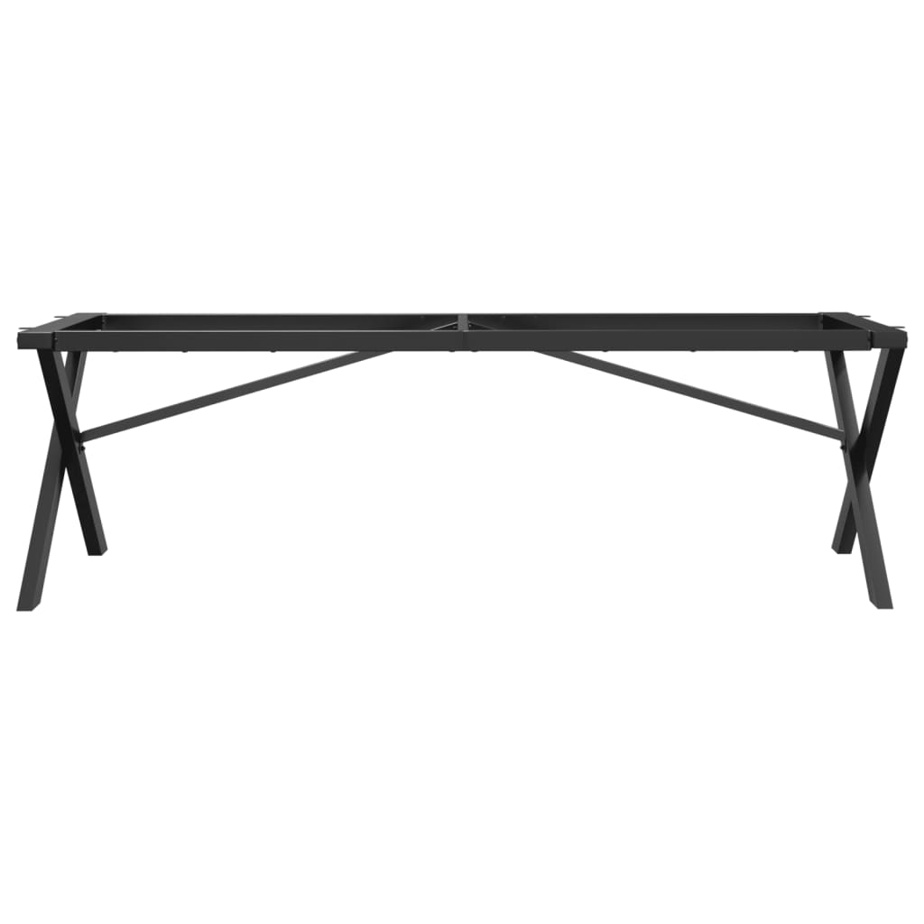 vidaXL Coffee Table Legs X-Frame 140x30x43 cm Steel 4