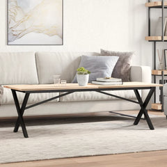 vidaXL Coffee Table Legs X-Frame 140x30x43 cm Steel 1