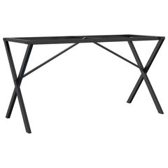 vidaXL Dining Table Legs X-Frame 140x60x73 cm Steel 2