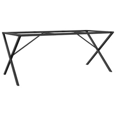 vidaXL Dining Table Legs X-Frame 160x80x73 cm Steel 6