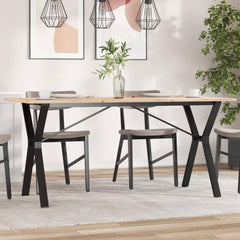 vidaXL Dining Table Legs Y-Frame 140x60x73 cm Steel 3