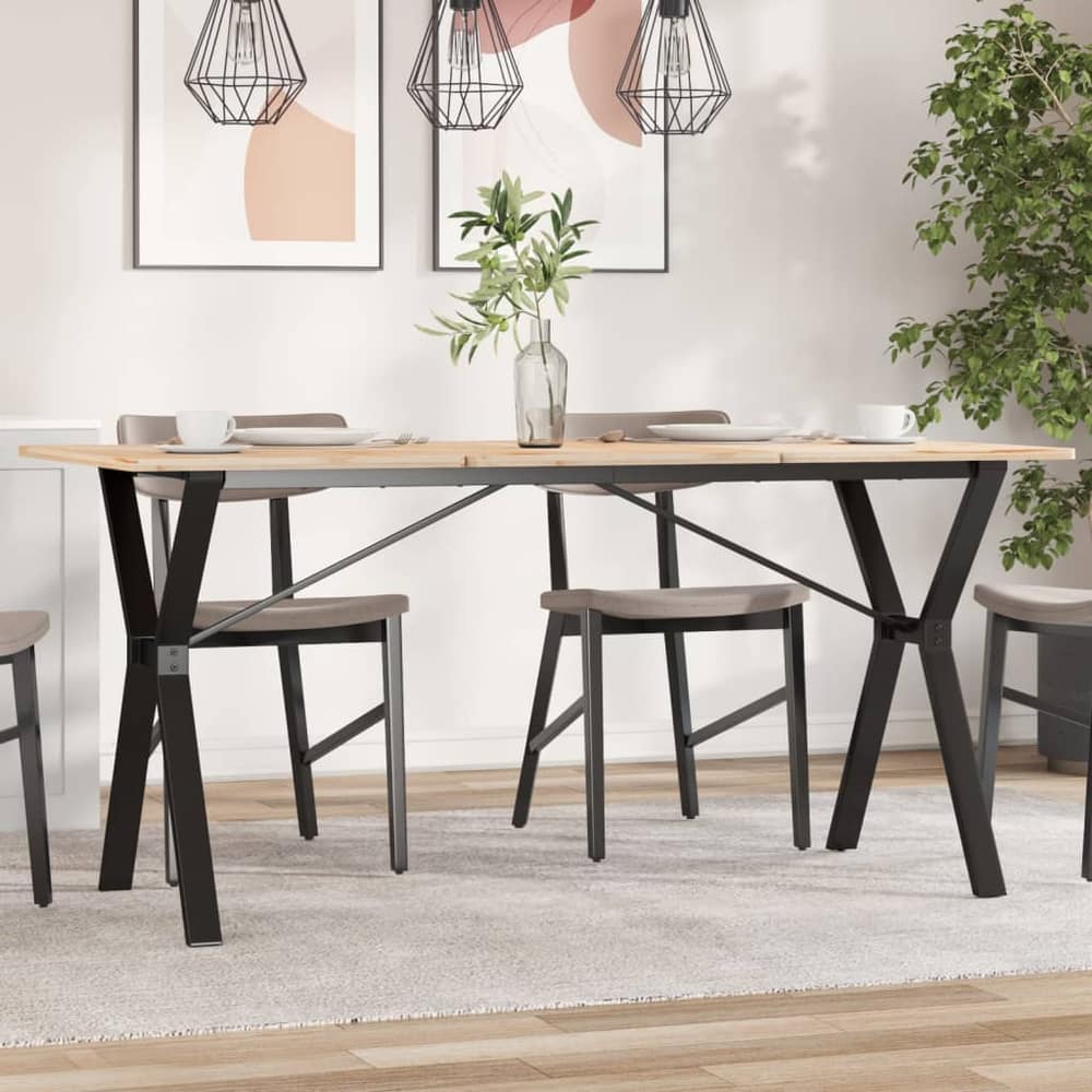 vidaXL Dining Table Legs Y-Frame 140x60x73 cm Steel 1