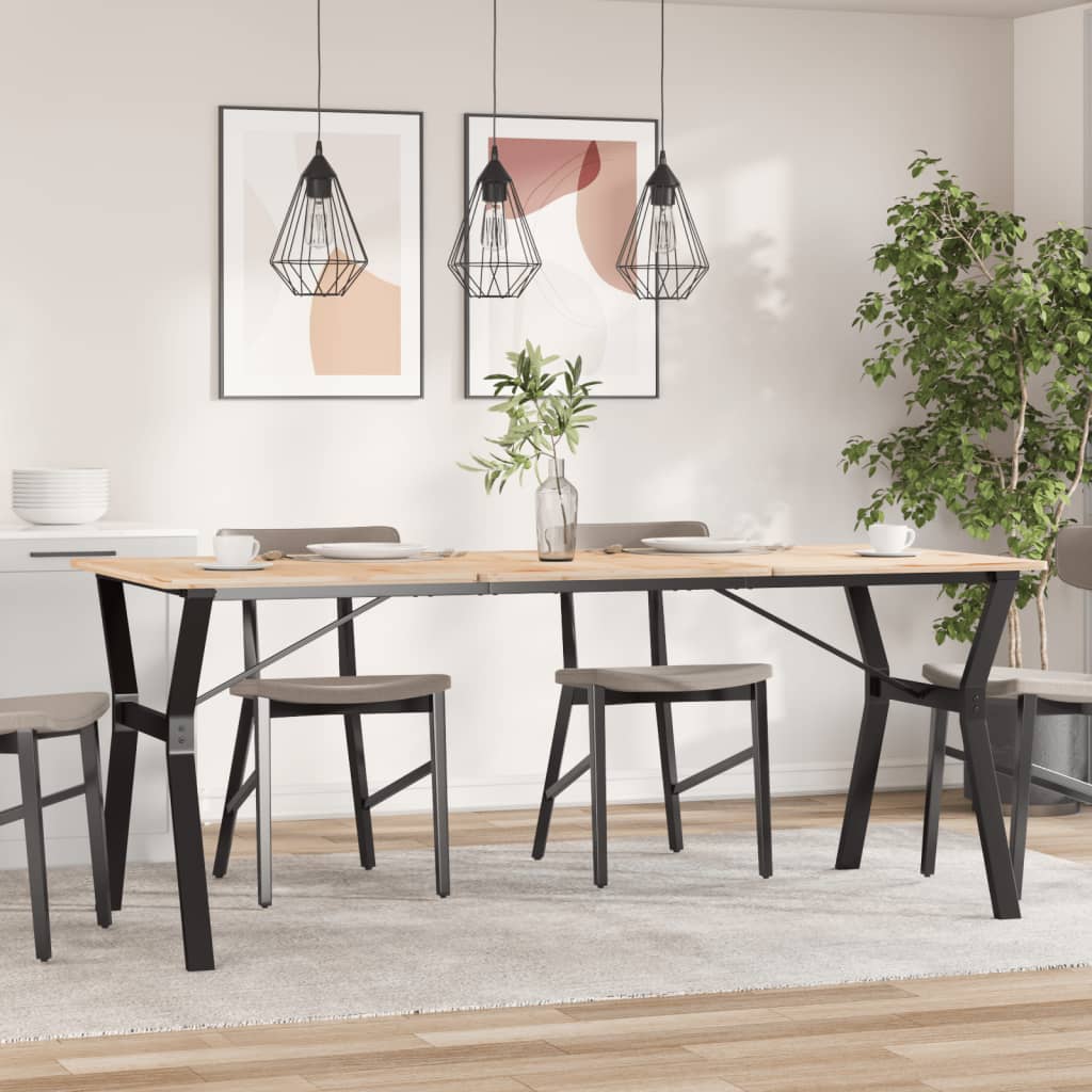 vidaXL Dining Table Legs Y-Frame 180x80x73 cm Steel 3