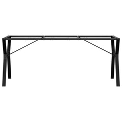 vidaXL Dining Table Legs Y-Frame 180x80x73 cm Steel 4