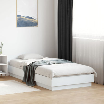 Bed Frame White 90x190 cm Engineered Wood