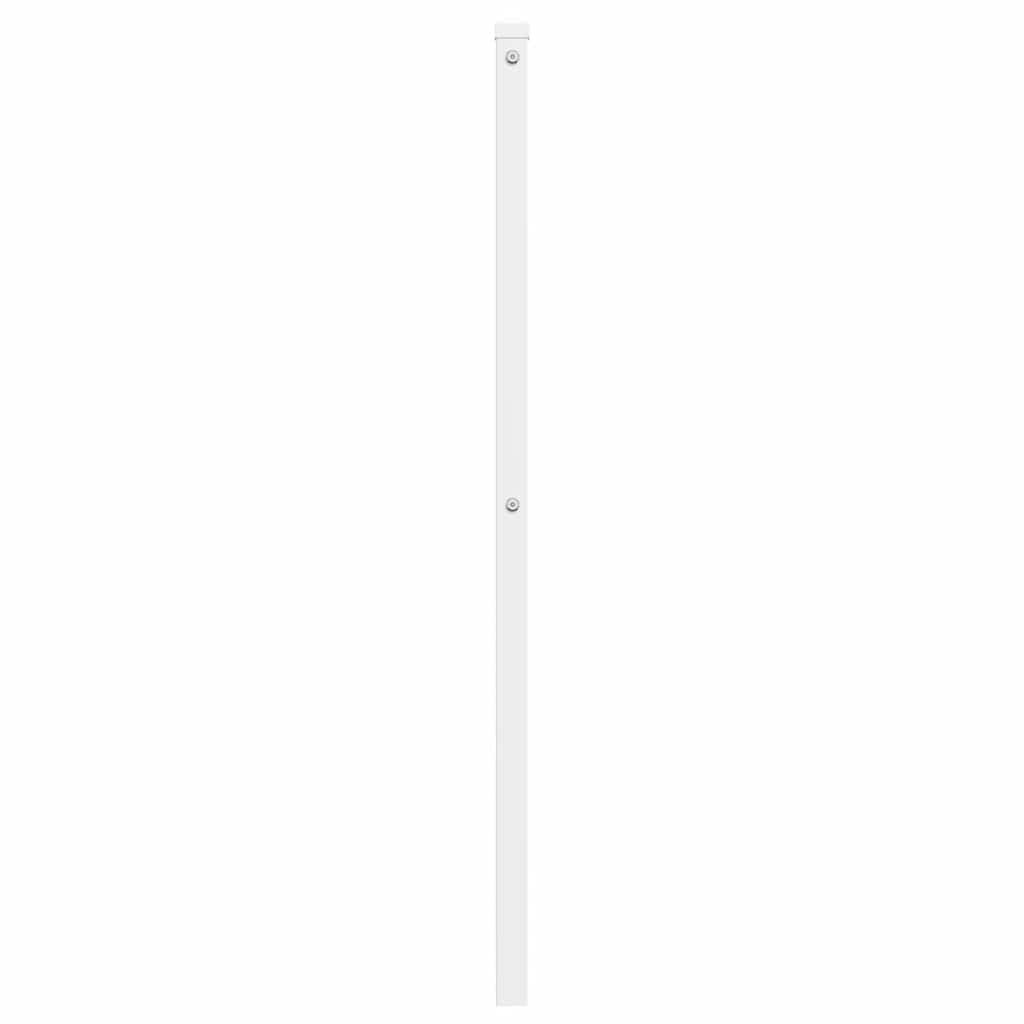 vidaXL Metal Replace Headboard White 135 cm 4
