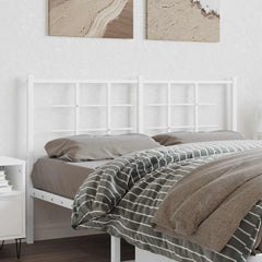 vidaXL Metal Replace Headboard White 135 cm 1