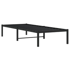 vidaXL Metal Bed Frame without Mattress Black 80x200cm 4
