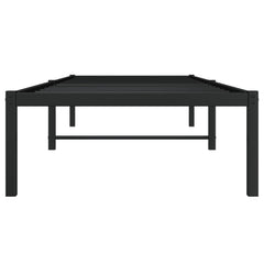 vidaXL Metal Bed Frame without Mattress Black 80x200cm 5