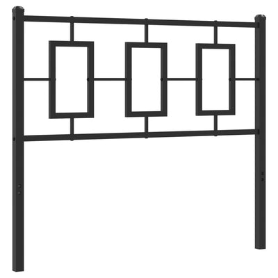 Metal Headboard Black 100 cm