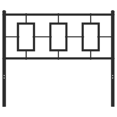 Metal Headboard Black 100 cm