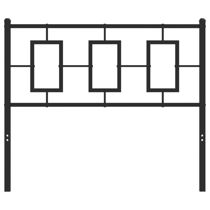 Metal Headboard Black 100 cm