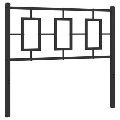 Metal Headboard Black 100 cm