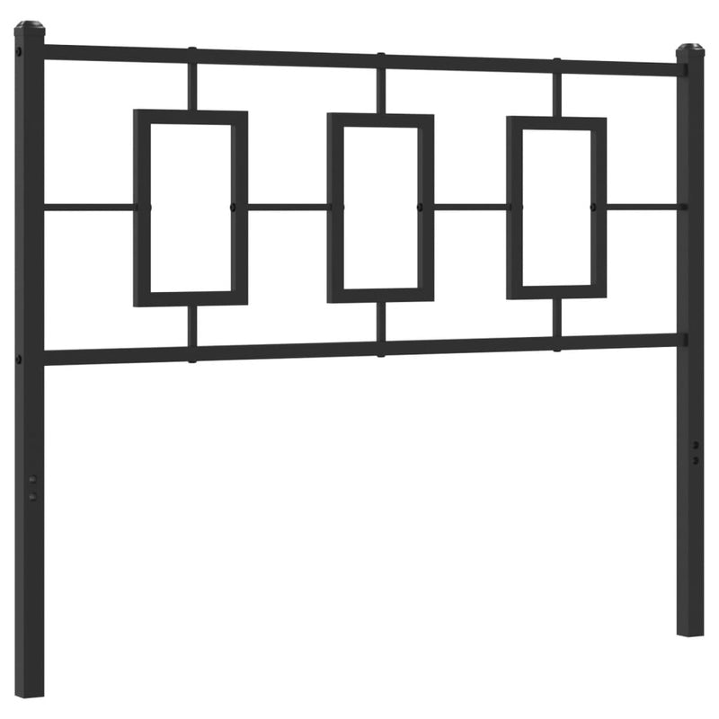 Metal Headboard Black 107 cm