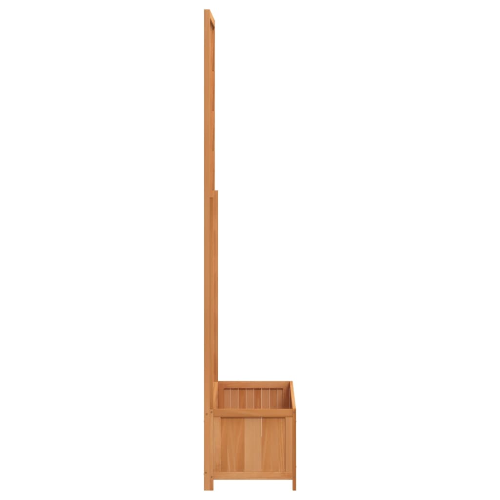 vidaXL Planter with Trellis Brown 90x35x180 cm Solid Wood Fir 5