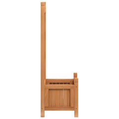 vidaXL Planter with Trellis Brown 40x30x90 cm Solid Wood Fir 5