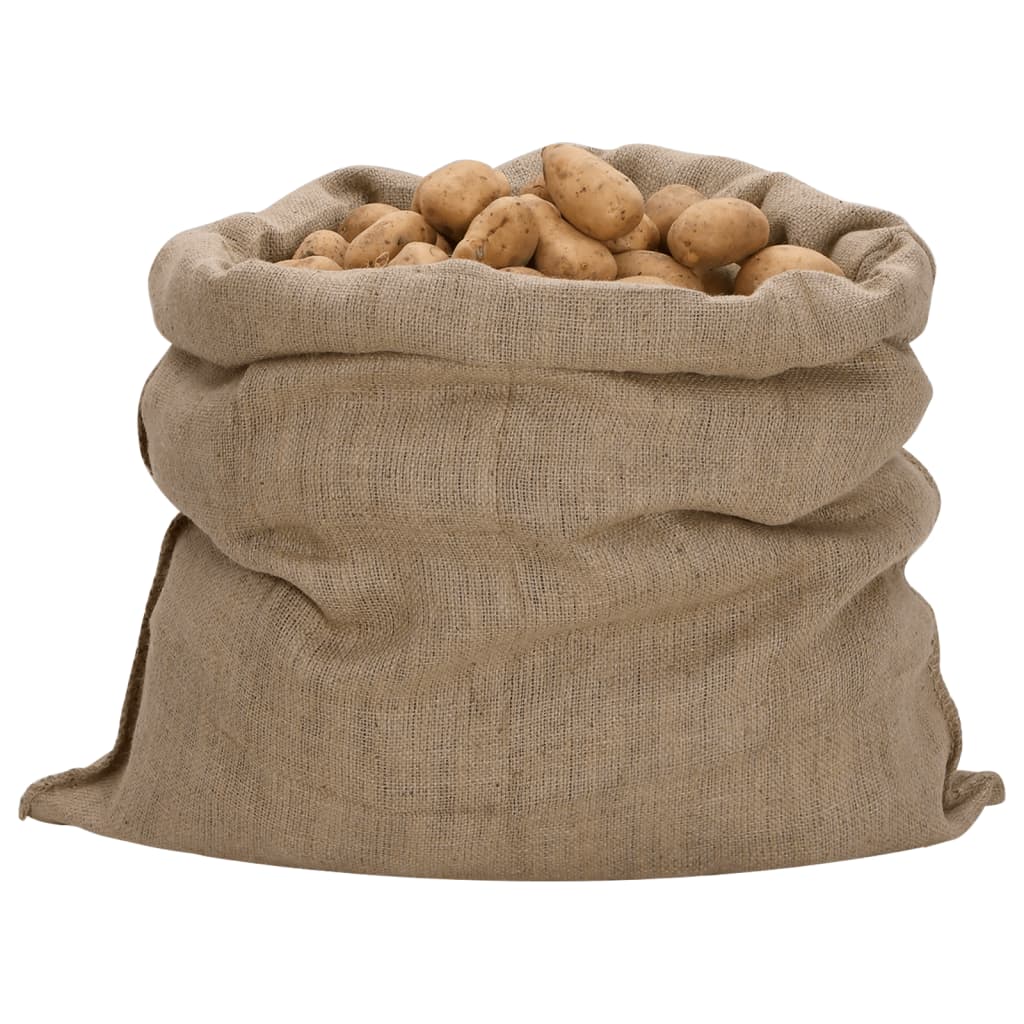 vidaXL Jute Sacks 5 pcs 100x110 cm 100% Jute 340 gsm 2
