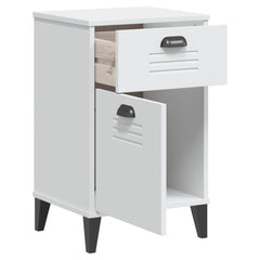 vidaXL Bedside Cabinet VIKEN White Engineered Wood 5